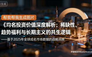 域名投资价值深度解析：稀缺性、趋势红利与长期主义的共生逻辑