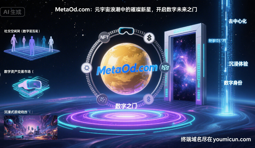 元宇宙域名MetaOd.com：元宇宙浪潮中的璀璨新星，开启数字未来之门-第1张图片-优米村(YOUMICUN.COM)