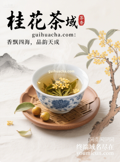 桂花茶域名guihuacha.com：香飘四海，品韵天成-第1张图片-优米村(YOUMICUN.COM)