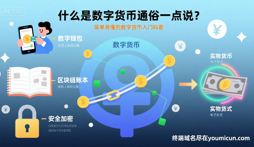 什么是数字货币通俗一点说？
