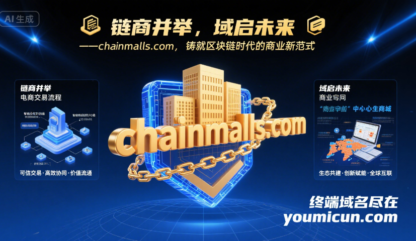 链商并举，域启未来——chainmalls.com，铸就区块链时代的商业新范式-第1张图片-优米村(YOUMICUN.COM)