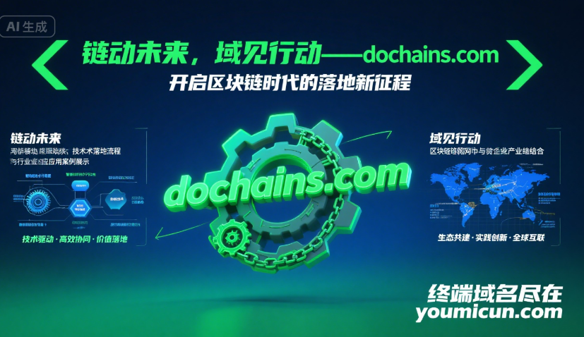 链动未来，域见行动——dochains.com，开启区块链时代的落地新征程-第1张图片-优米村(YOUMICUN.COM)