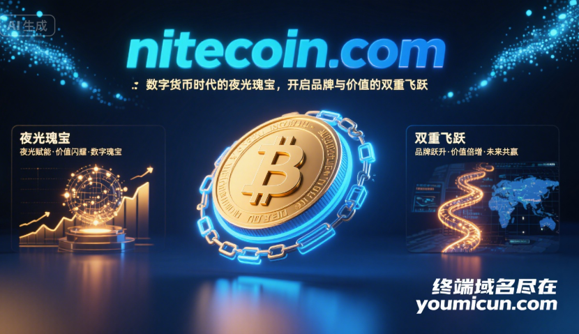 加密货币域名nitecoin.com：数字货币时代的夜光瑰宝，开启品牌与价值的双重飞跃-第1张图片-优米村(YOUMICUN.COM)