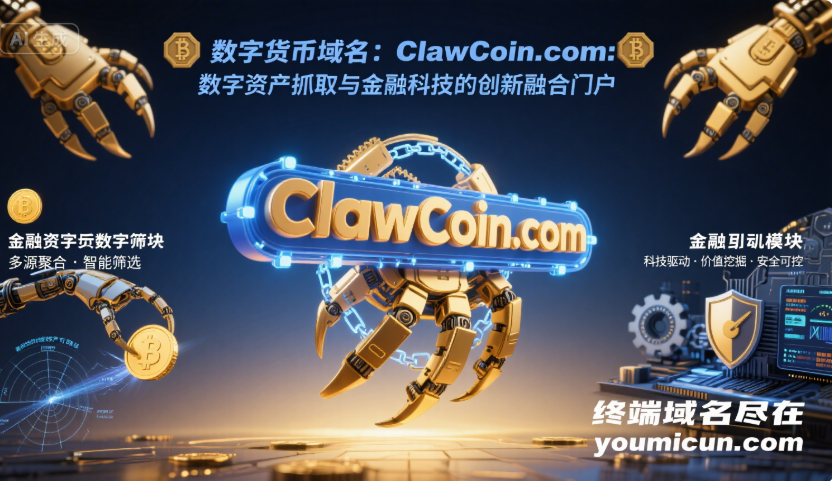 数字货币域名：ClawCoin.com：数字资产抓取与金融科技的创新融合门户-第1张图片-优米村(YOUMICUN.COM)