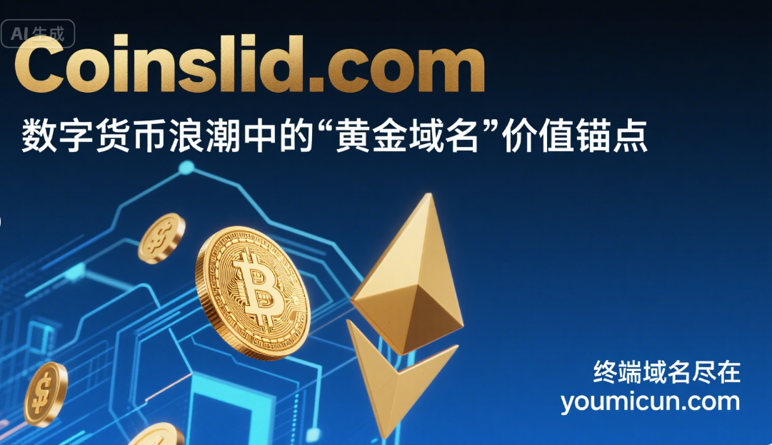 Coinslid.com：数字货币浪潮中的“黄金域名”价值锚点-第1张图片-优米村(YOUMICUN.COM)