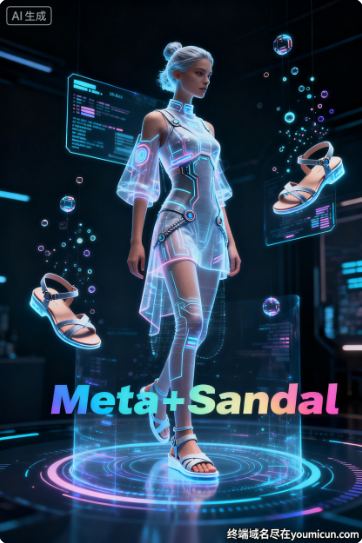 元宇宙域名MetaSandal.com推荐语：解码“Meta+Sandal”的虚实融合与时尚革命-第1张图片-优米村(YOUMICUN.COM)