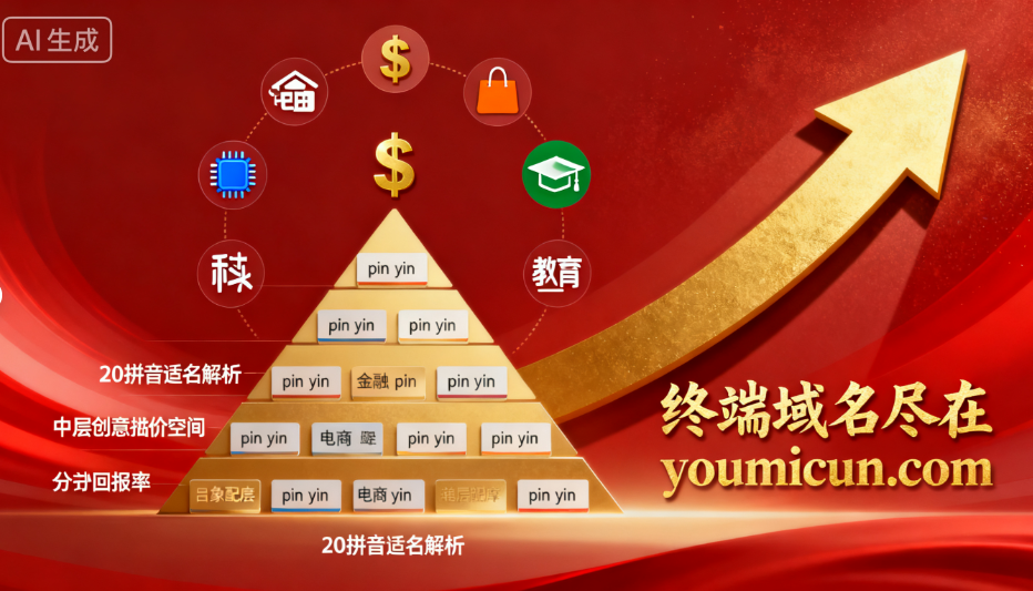 20个拼音域名深度解析：行业适配+创意溢价+投资指南全揭秘！-第2张图片-优米村(YOUMICUN.COM)