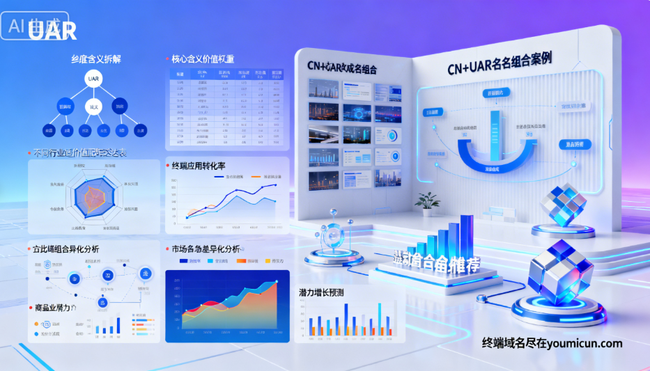 CN+UAR 域名商业潜力最大化:UAR 核心含义解析与最优组合推荐-第1张图片-优米村(YOUMICUN.COM) CN+UAR 域名商业潜力最大化:UAR 核心含义解析与最优组合推荐-第1张图片-优米村(YOUMICUN.COM)